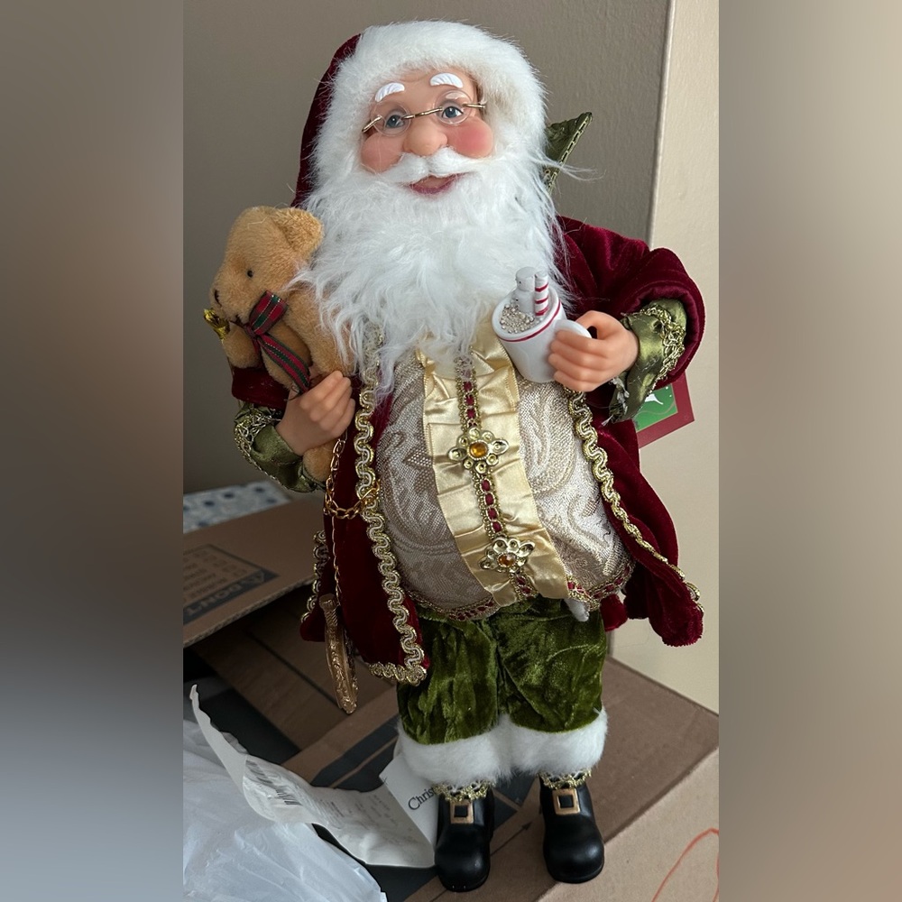 Santa Claus Kids Costume with Red and Green Accents